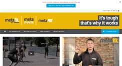 Desktop Screenshot of metafit-training.com
